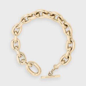 Paco Rabanne Gold Xl link choker necklace New in Box